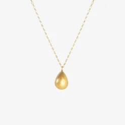 18k & teardrop-shaped morganite pendant, 11.92ct