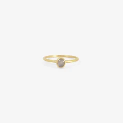 18k & tiny pale mauve star sapphire ring, .6ct