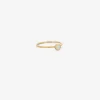 18k & tiny round australian opal ring