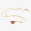 18k & trapezoidal ruby pendant, 2.53ct