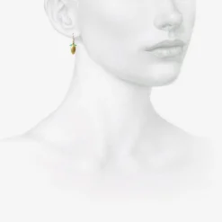 22k & turquoise eye bug earrings