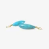 14k & turquoise long berries