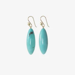 14k & turquoise long berries