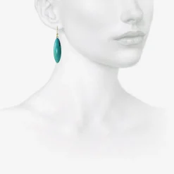 14k & turquoise long berries