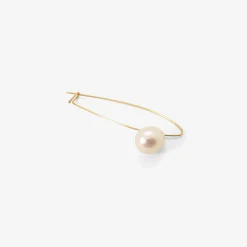 14k & white freshwater pearl pin