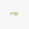 18k & white rose cut diamond ring, .5ct