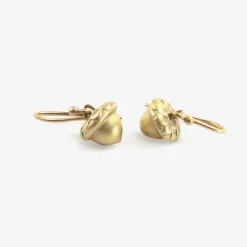 18k acorn earrings