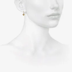 18k acorn earrings