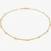 22k bar chain with hammered finish