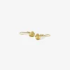 18k buckwheat earrings