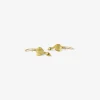 18k buckwheat with seed earrings