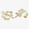 18k calligraphic earrings