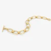 22k chiclet link bracelet