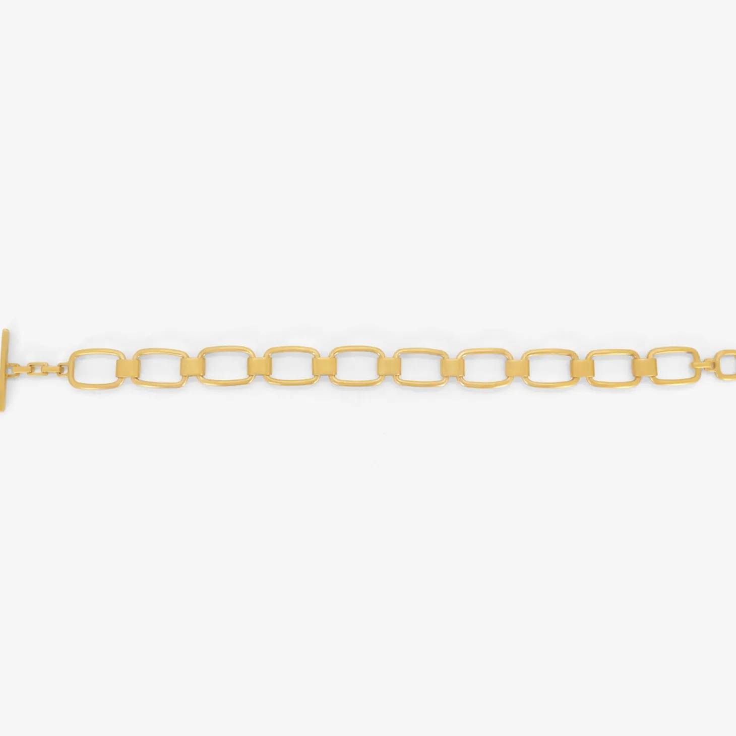 22k chiclet link bracelet