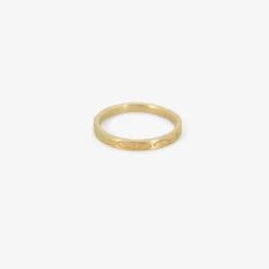 18k engraved band
