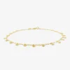 18k even tiny dots bracelet