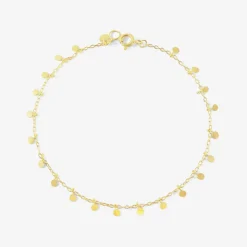 18k even tiny dots bracelet