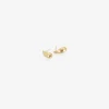 14k extra-large hewn teardrop earrings on posts