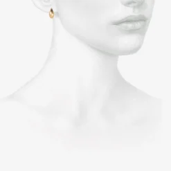 14k extra-large hewn teardrop earrings on posts