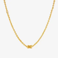 18k fairy chain necklace with antique diamonds, 2.21ct