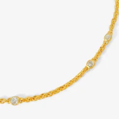 18k fairy chain necklace with antique diamonds, 2.21ct