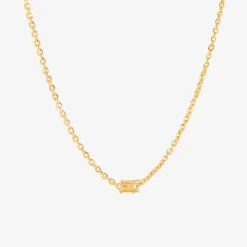 18k fairy chain with pear-shaped pink sapphire & two pear-shaped antique diamonds