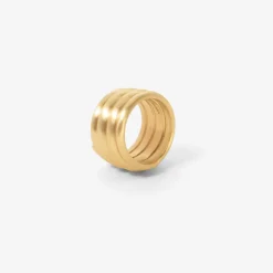 14k five wrap spiral ring