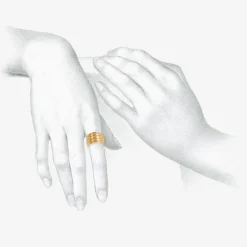 14k five wrap spiral ring