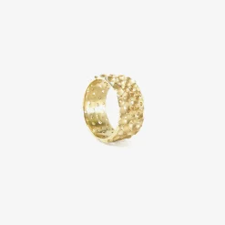 14k french lace ring with diamonds, .12ct