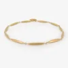 24k gold plated rice necklace