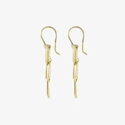 18k gold rainfall earrings