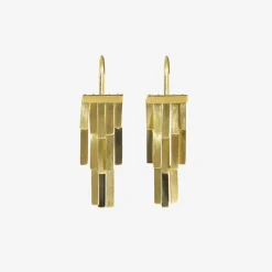 18k gold rainfall earrings