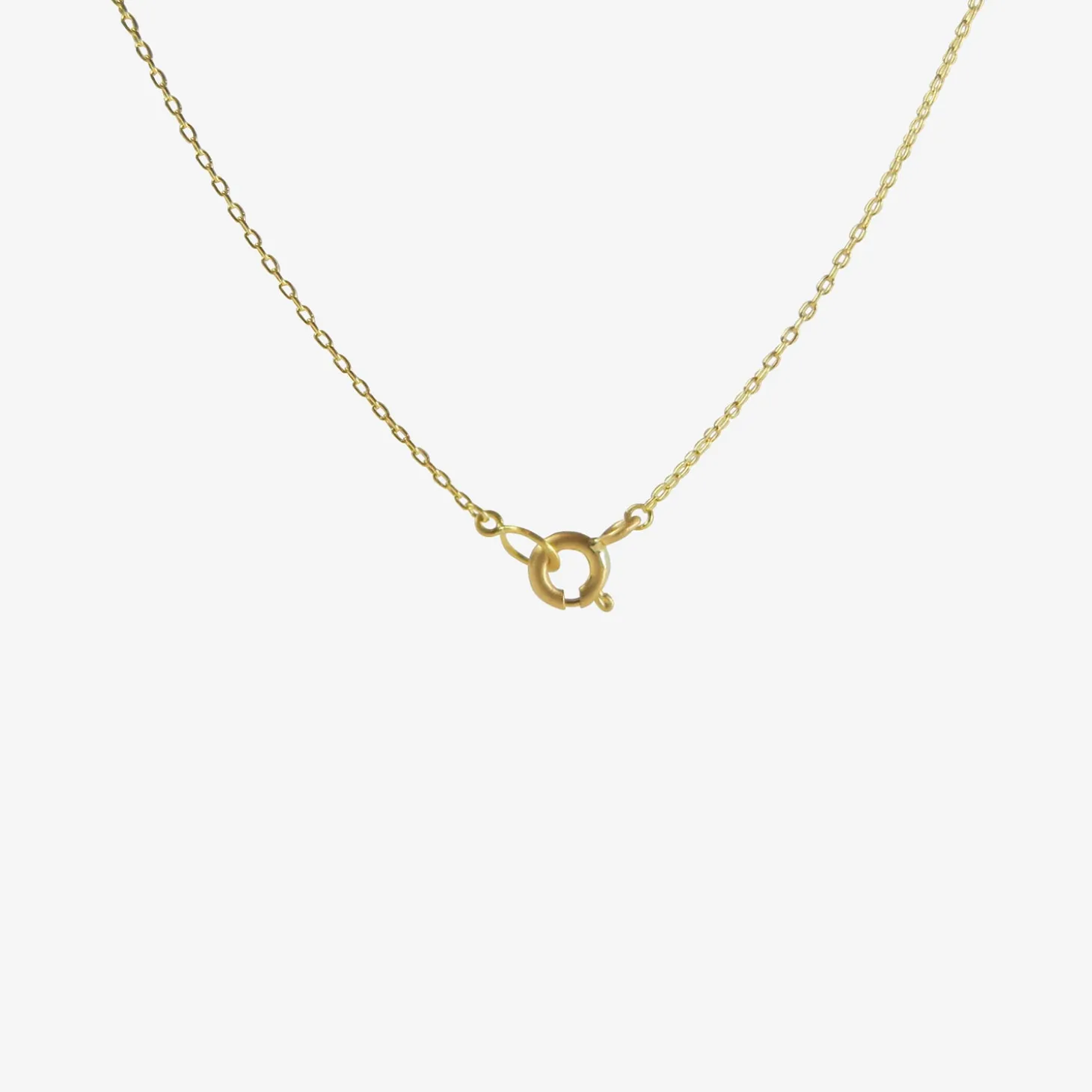 18k golden leaf arc necklace