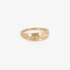 14k graduated band with graduating rose-cut diamonds, .15ct