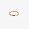 14k graduated half-round band