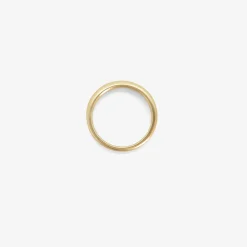 14k graduated half-round band