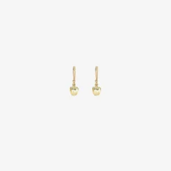 14k green gold buckwheat earrings