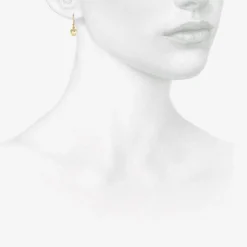 14k green gold buckwheat earrings