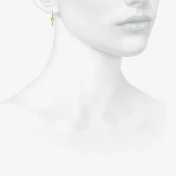 14k green gold buckwheat with seed earrings