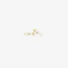 14k green gold eucalyptus seed bell earrings