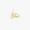 14k green gold large snake ring