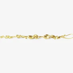 18k green gold plated olive branch bracelet