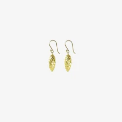 18k green gold plated pinecones