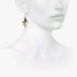 18k green gold plated turret shells