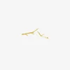 14k green gold small branch studs