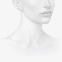 14k green gold small branch studs