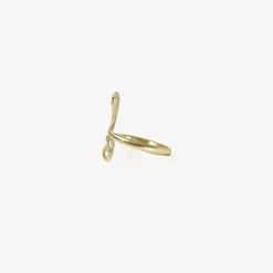 14k green gold small snake ring