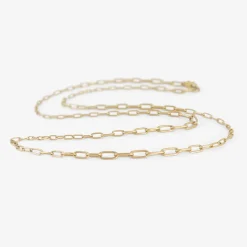14k handmade random taper chain, 22"