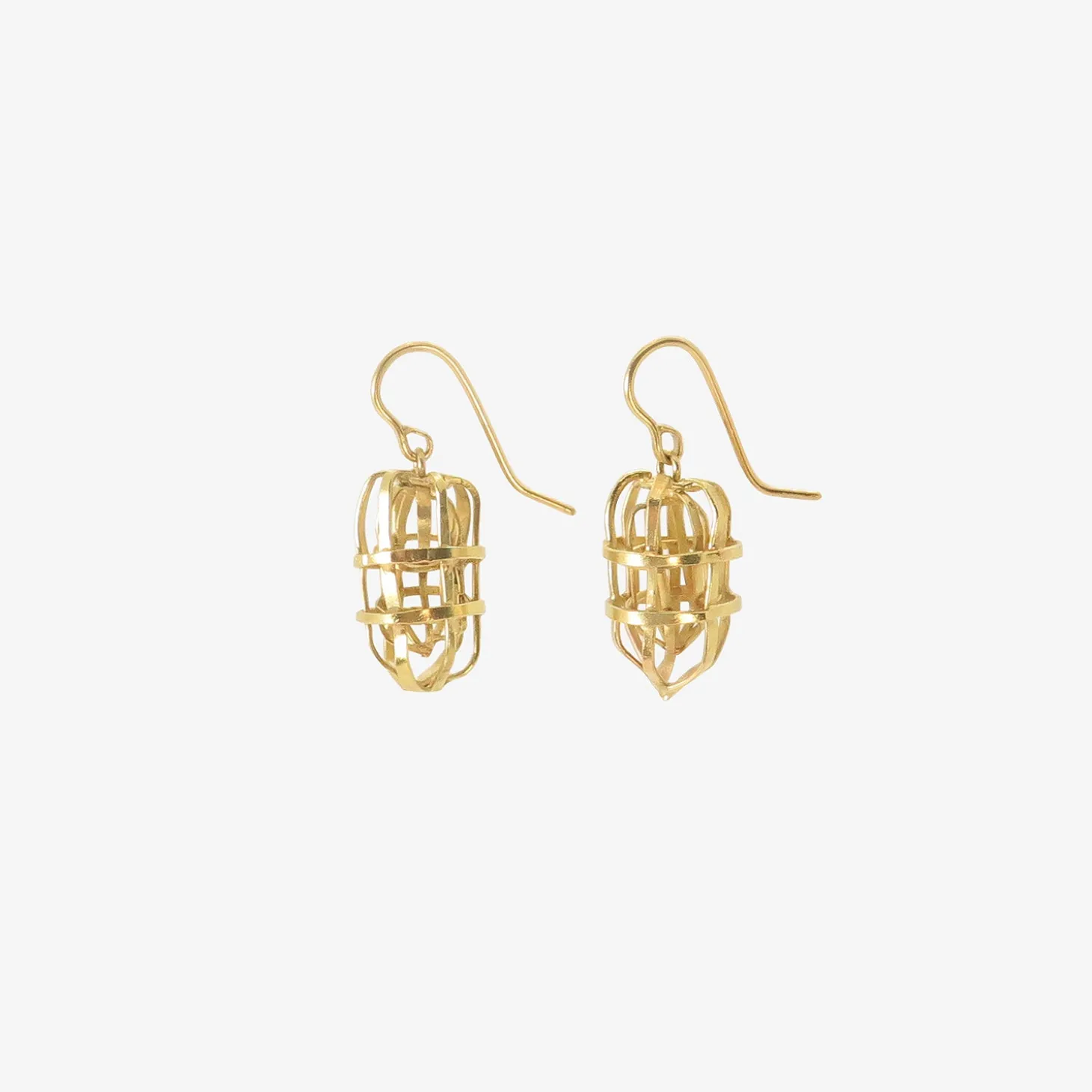 18k japanese lantern earrings