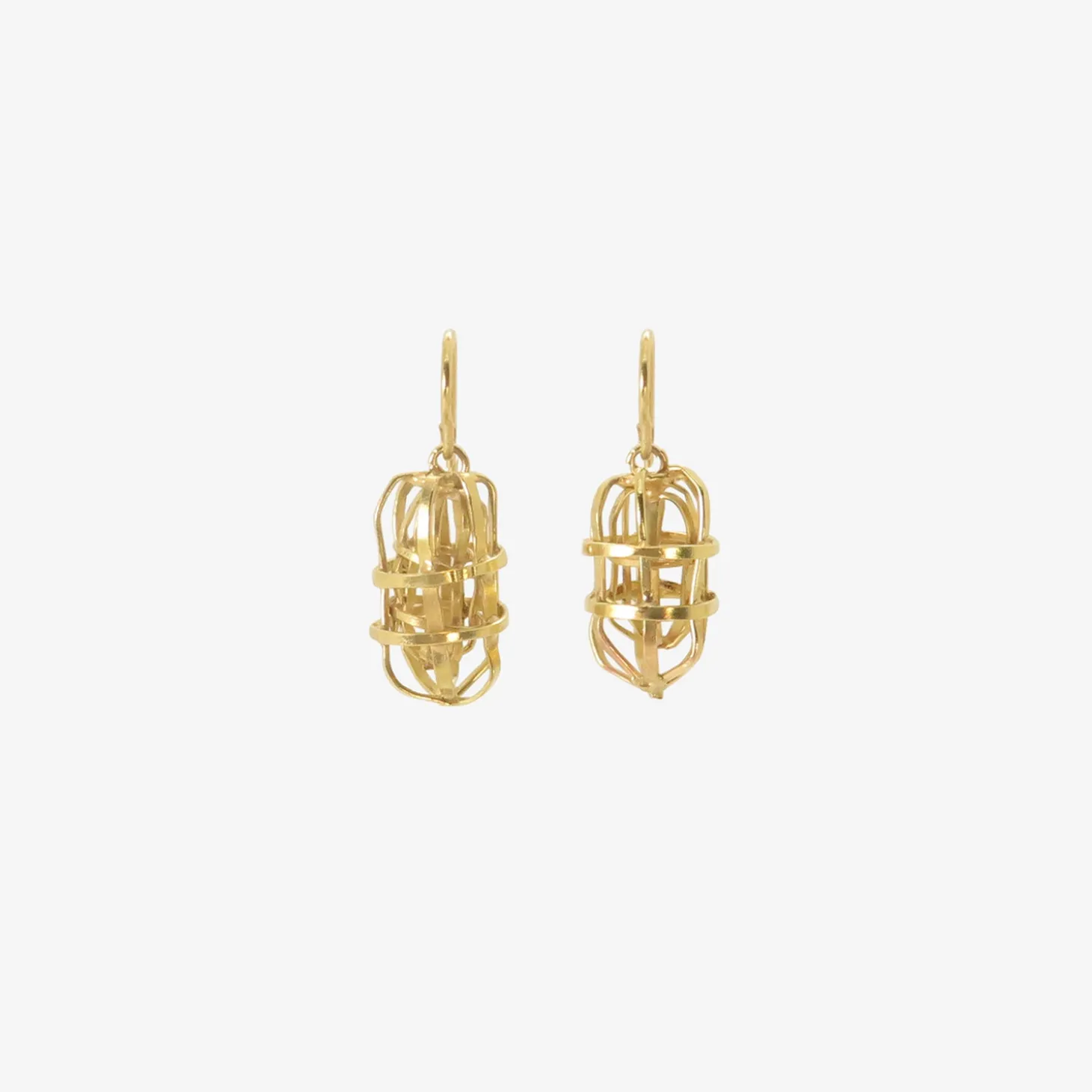 18k japanese lantern earrings